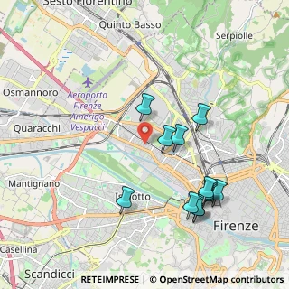 Mappa Via Guido Alessi, 50127 Firenze FI, Italia (2.09833)