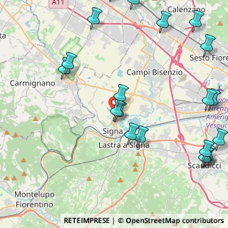Mappa Via Michelangelo Buonarroti, 50058 Signa FI, Italia (5.9915)