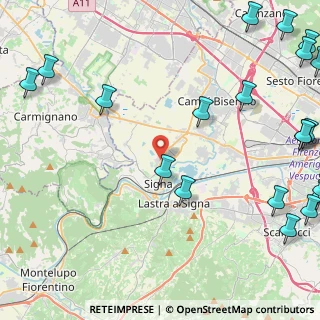 Mappa Via Michelangelo Buonarroti, 50058 Signa FI, Italia (7.1925)