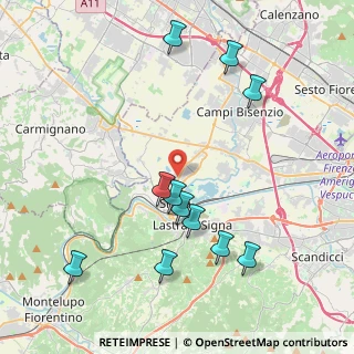 Mappa Via Michelangelo Buonarroti, 50058 Signa FI, Italia (4.52727)