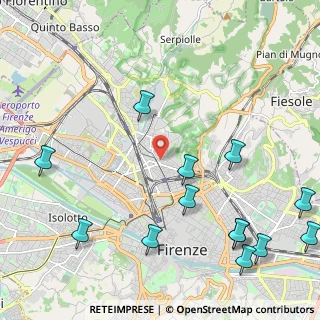 Mappa Via Ubaldo Montelatici, 50134 Sorrento NA (2.95385)