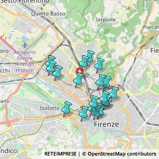 Mappa Via del Ponte di Mezzo, 50127 Firenze FI, Italia (1.7155)