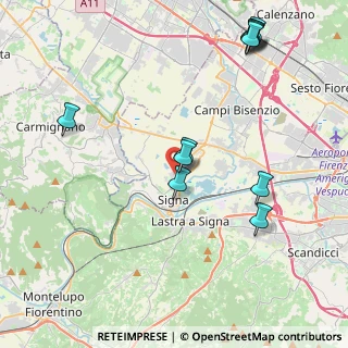 Mappa Via del Setaiolo, 50058 Signa FI, Italia (4.83364)