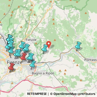 Mappa Via Tre Pini, 50135 Firenze FI, Italia (6.025)