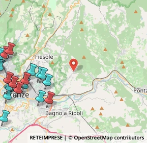 Mappa Via Tre Pini, 50135 Firenze FI, Italia (6.61368)