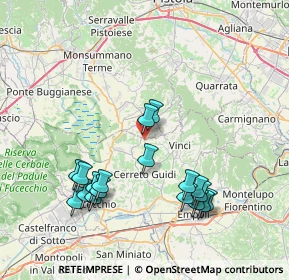Mappa Via Martello, 51035 Lamporecchio PT, Italia (8.395)