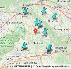 Mappa Via Martello, 51035 Lamporecchio PT, Italia (7.79429)