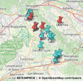 Mappa Via Martello, 51035 Lamporecchio PT, Italia (6.703)