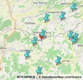 Mappa Via Martello, 51035 Lamporecchio PT, Italia (2.45727)