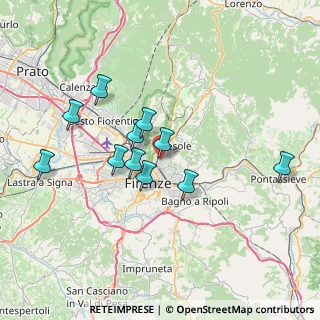 Mappa Via Filippo Brunetti, 50133 Firenze FI, Italia (6.59)