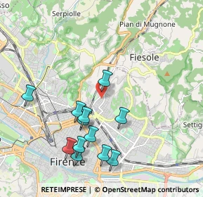 Mappa Via Filippo Brunetti, 50133 Firenze FI, Italia (2.07667)
