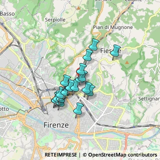 Mappa Via Filippo Brunetti, 50133 Firenze FI, Italia (1.368)