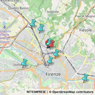 Mappa Via S. Bandini, 50134 Firenze FI, Italia (1.38091)