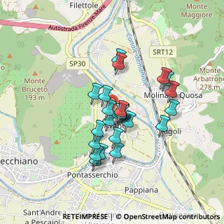 Mappa Via di Cafaggio, 56017 San Giuliano Terme PI, Italia (0.69583)