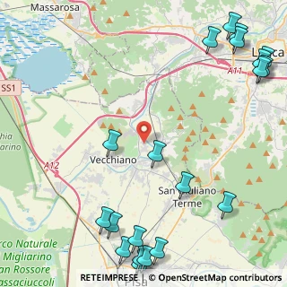 Mappa Via di Cafaggio, 56017 San Giuliano Terme PI, Italia (6.832)
