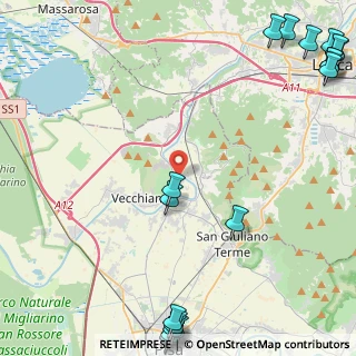 Mappa Via di Cafaggio, 56017 San Giuliano Terme PI, Italia (7.6835)