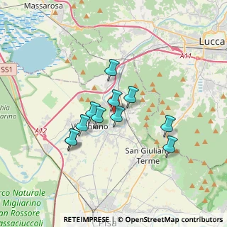 Mappa Via di Cafaggio, 56017 San Giuliano Terme PI, Italia (2.82818)