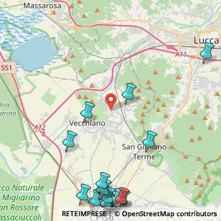 Mappa Via di Cafaggio, 56017 San Giuliano Terme PI, Italia (7.041)