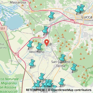 Mappa Via di Cafaggio, 56017 San Giuliano Terme PI, Italia (6.918)