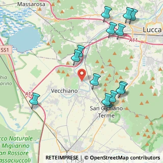 Mappa Via di Cafaggio, 56017 San Giuliano Terme PI, Italia (4.79286)