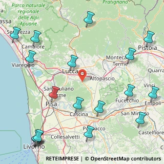 Mappa Via di Tiglio Loc, 55100 Lucca LU, Italia (25.57278)