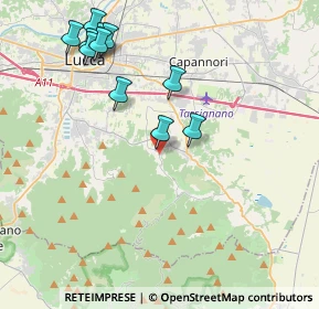 Mappa Via di Sant'Andrea, 55060 Capannori LU, Italia (4.50545)