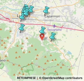 Mappa Via di Sant'Andrea, 55060 Capannori LU, Italia (4.68273)