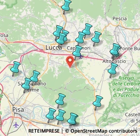 Mappa Via di Sant'Andrea, 55060 Capannori LU, Italia (9.533)