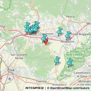 Mappa Via delle Querce, 55012 Capannori LU, Italia (7.43846)