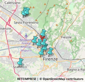 Mappa Stazione Firenze Rifredi, 50127 Firenze FI, Italia (3.42455)