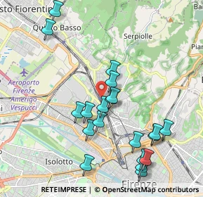 Mappa Stazione Firenze Rifredi, 50127 Firenze FI, Italia (2.1495)