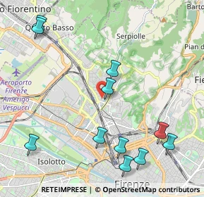 Mappa Vicolo dei Pinozzi, 50141 Firenze FI, Italia (2.59273)