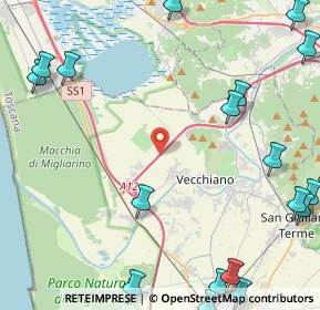 Mappa A11 Firenze - Pisa Nord, 56019 Vecchiano PI, Italia (7.056)