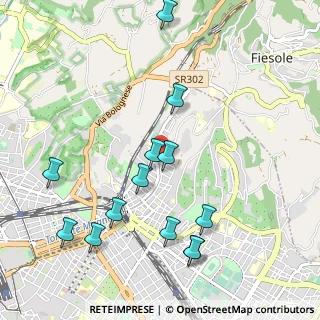 Mappa Via Cino da Pistoia, 50133 Firenze FI, Italia (1.16308)