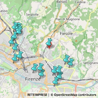 Mappa Via Cino da Pistoia, 50133 Firenze FI, Italia (2.822)