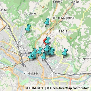 Mappa Via Cino da Pistoia, 50133 Firenze FI, Italia (1.46167)