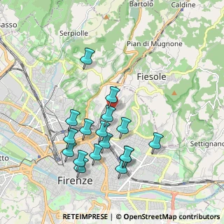 Mappa Via Cino da Pistoia, 50133 Firenze FI, Italia (1.94412)