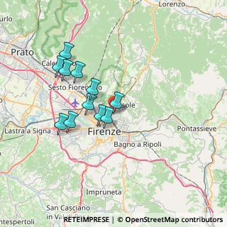 Mappa Via Cino da Pistoia, 50133 Firenze FI, Italia (6.42)
