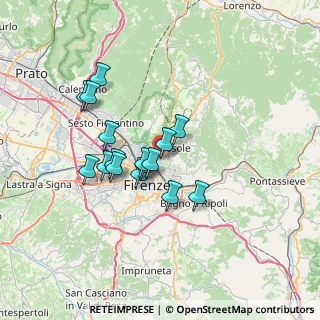 Mappa Via Cino da Pistoia, 50133 Firenze FI, Italia (5.7575)