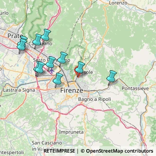 Mappa Via Cino da Pistoia, 50133 Firenze FI, Italia (8.62364)