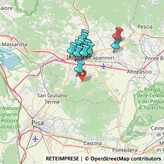 Mappa Via di Valle, 55012 Capannori LU, Italia (5.96)