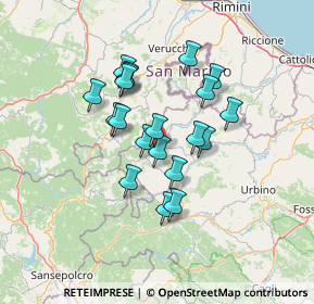 Mappa Via Castello, 61023 Pietrarubbia PU, Italia (11.0945)