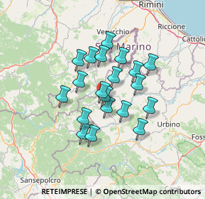 Mappa Via Castello, 61023 Pietrarubbia PU, Italia (10.675)