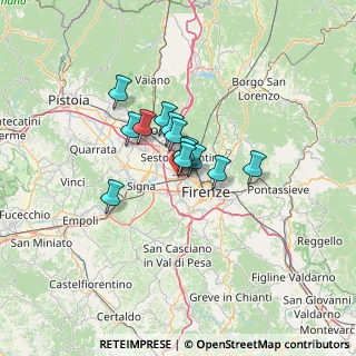 Mappa Via del Granchio, 50145 Firenze FI, Italia (7.94769)