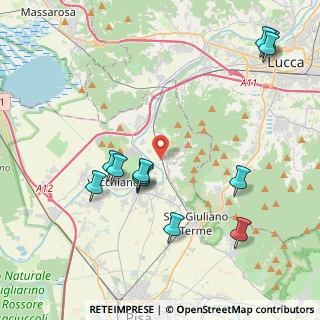 Mappa Via del Fosso Colognole, 56017 San Giuliano Terme PI, Italia (4.70667)
