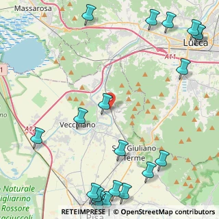 Mappa Via del Fosso Colognole, 56017 San Giuliano Terme PI, Italia (6.894)