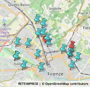 Mappa Via Alderotti Taddeo, 50139 Firenze FI, Italia (2.0445)