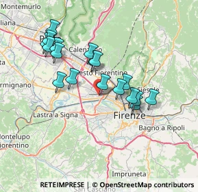 Mappa Via della Villa Nova, 50145 Firenze FI, Italia (6.70278)