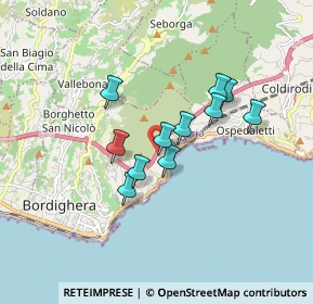 Mappa Autostrada A10 Genova-Ventimiglia, 18012 Bordighera IM, Italia (1.32818)
