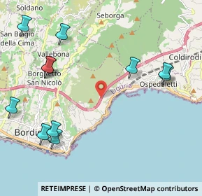 Mappa Autostrada A10 Genova-Ventimiglia, 18012 Bordighera IM, Italia (2.71)